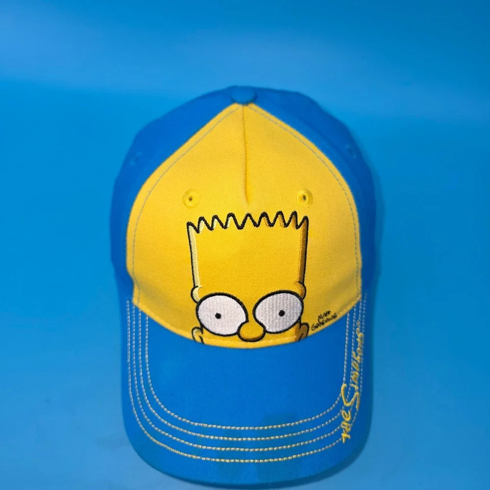 Universal Studios The Simpsons Bart Simpson Youth Hat Blue Yellow Baseball Cap